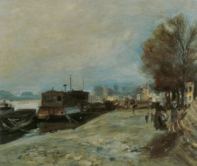 Bateau-lavoir auf der Seine von Pierre Auguste Renoir